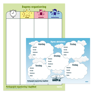 Plakater til pædagogisk organisering i dagtilbud
