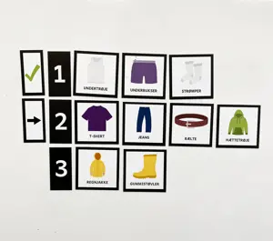 Tilkøbspakke til piktogrammer i hjemmet (Tøj og fritid)