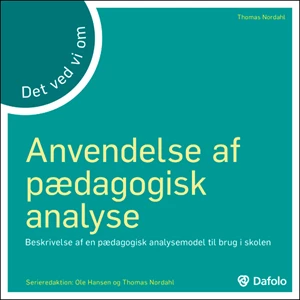 Det ved vi om - anvendelse pædagogisk analyse E-bog